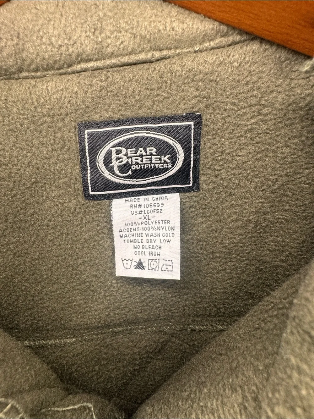 Bear Creek Outfitters Camo Fleece Jacket XL Hunting Gorpcore